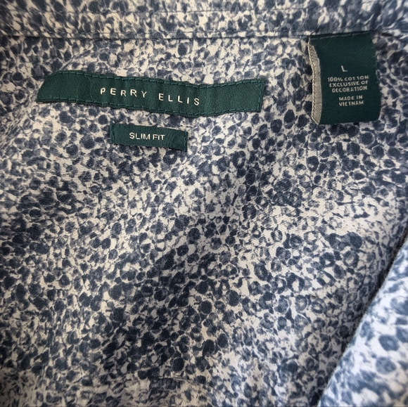 Perry Ellis Printed Shirt L - Picture 7 of 8